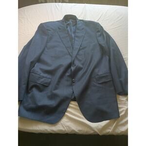Peter Millar Pure Virgin Wool Blue Navy Men Blazer Size 48T